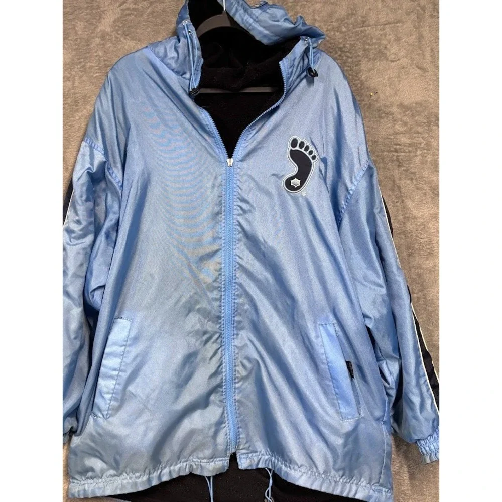 North Carolina Tar Heels Hooded Jacket Men Blue Full Zip NCAA XL Heavy ‎ Size XL